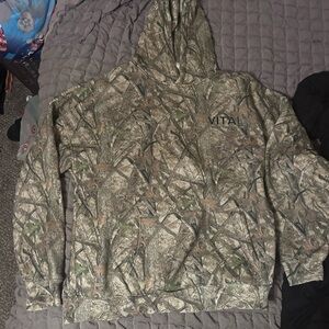 Vital apparel woodland camo hoodie